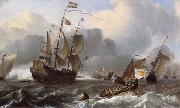 Ludolf Backhuysen Detail of THe Eendracht and a Fleet of Dutch Men-of-War oil painting picture wholesale